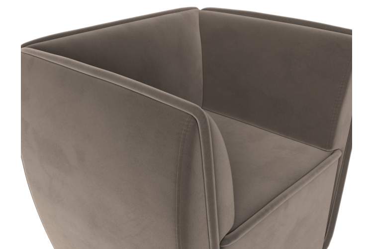 Кресло Бергамо Велюр SEVEN 727 коричневый-3