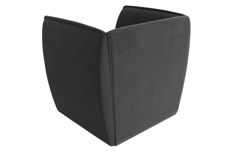 Кресло Бергамо Велюр SEVEN 17 серый-5