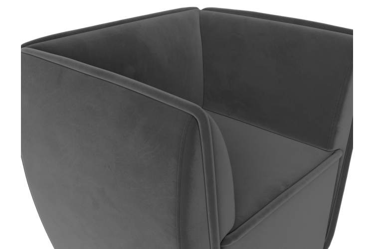Кресло Бергамо Велюр SEVEN 17 серый-3