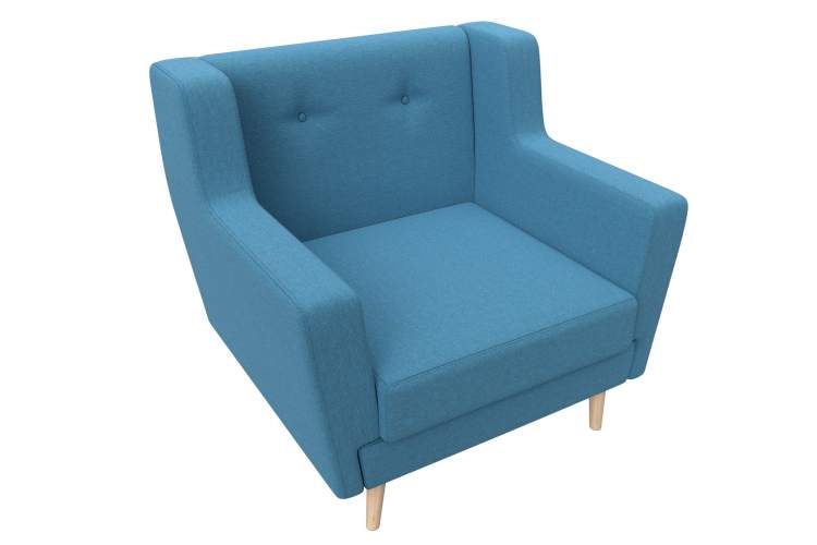 Кресло Брайтон Рогожка Амур 10 голубой-4