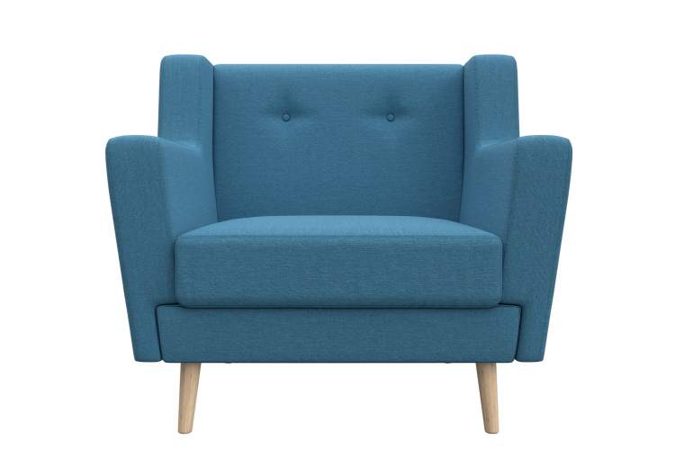 Кресло Брайтон Рогожка Амур 10 голубой-1