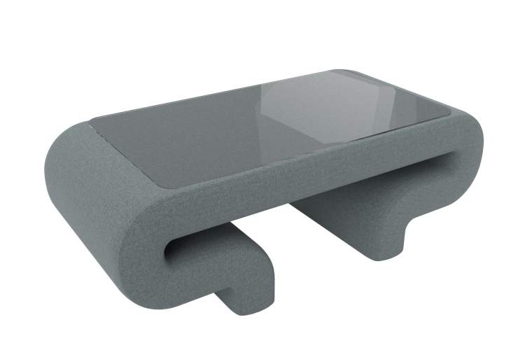 Стол Волна Рогожка Амур 07 серый-4