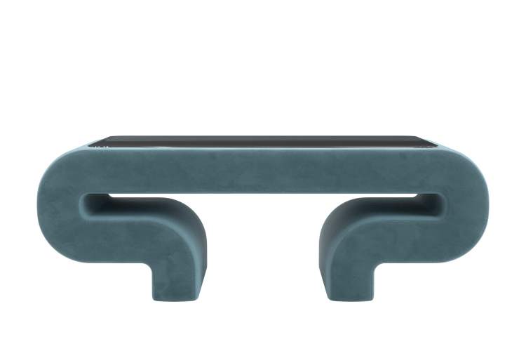 Стол Волна Велюр SEVEN 113 бирюзовый-1