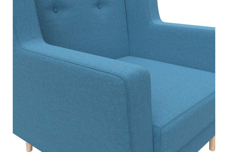 Кресло Брайтон Рогожка Амур 10 голубой-3