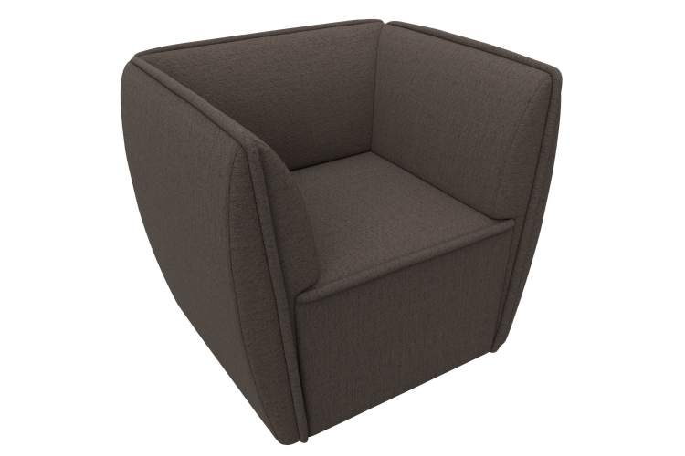 Кресло Бергамо Рогожка Амур 05 коричневый-4