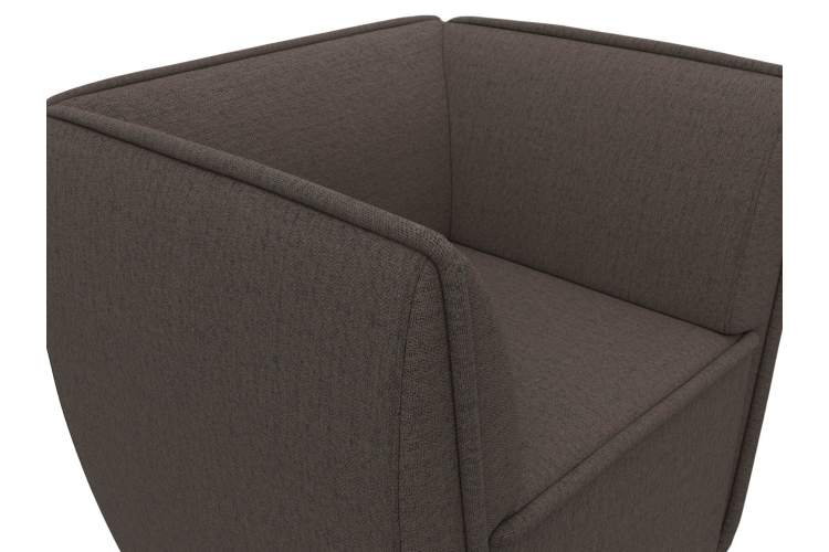 Кресло Бергамо Рогожка Амур 05 коричневый-3