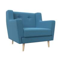 Кресло Брайтон Рогожка Амур 10 голубой