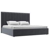 Кровать интерьерная Афродита 200 Велюр SEVEN 17 серый