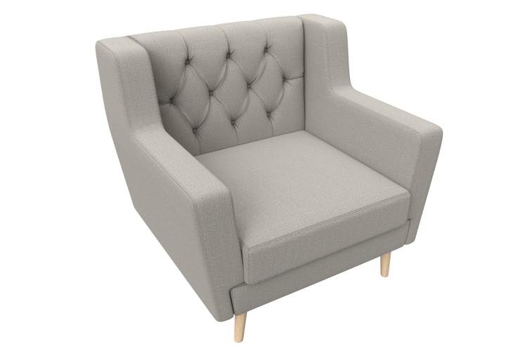 Кресло Брайтон Люкс Рогожка Амур 02 бежевый-4