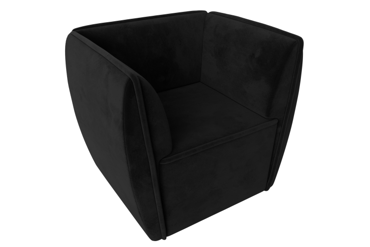 Кресло Бергамо Велюр SEVEN 35 черный-1