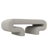 Журнальный стол Стол Волна Рогожка Амур 02 бежевый