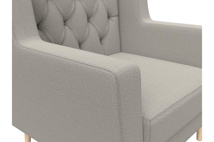 Кресло Брайтон Люкс Рогожка Амур 02 бежевый-3