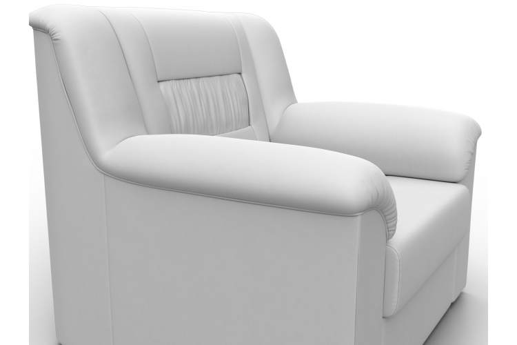 Кресло Карелия Экокожа Белый-3
