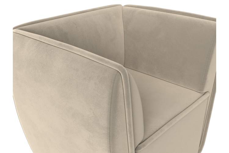 Кресло Бергамо Микровельвет Бежевый-4