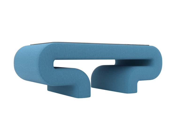 Стол Волна Рогожка Амур 10 голубой