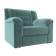 Кресло Карелия Велюр SEVEN 113 бирюзовый
