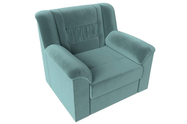 Кресло Карелия Велюр SEVEN 113 бирюзовый-4