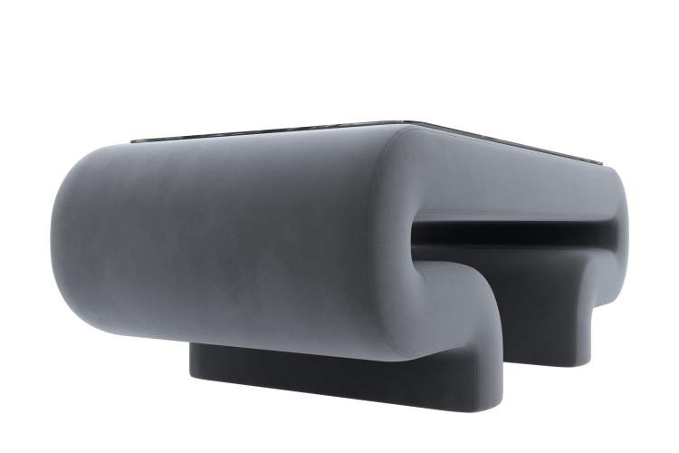 Стол Волна Велюр SEVEN 17 серый-2