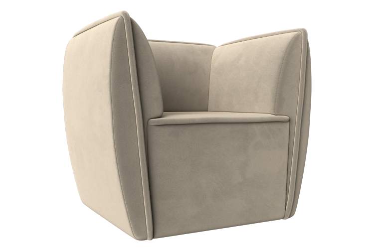 Кресло Бергамо Микровельвет Бежевый
