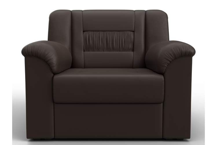 Кресло Карелия Экокожа Коричневый-1