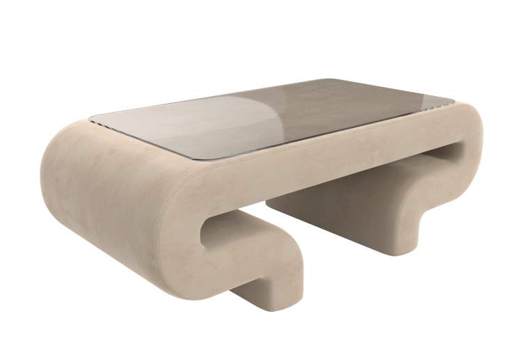 Стол Волна Велюр SEVEN 729 бежевый-3