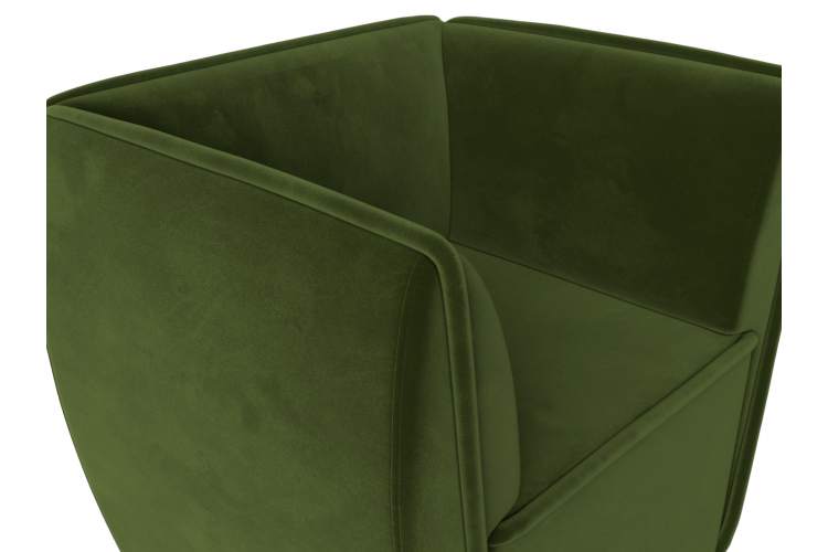 Кресло Бергамо Микровельвет Зеленый-3
