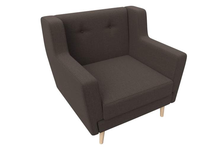 Кресло Брайтон Рогожка Амур 05 коричневый-4