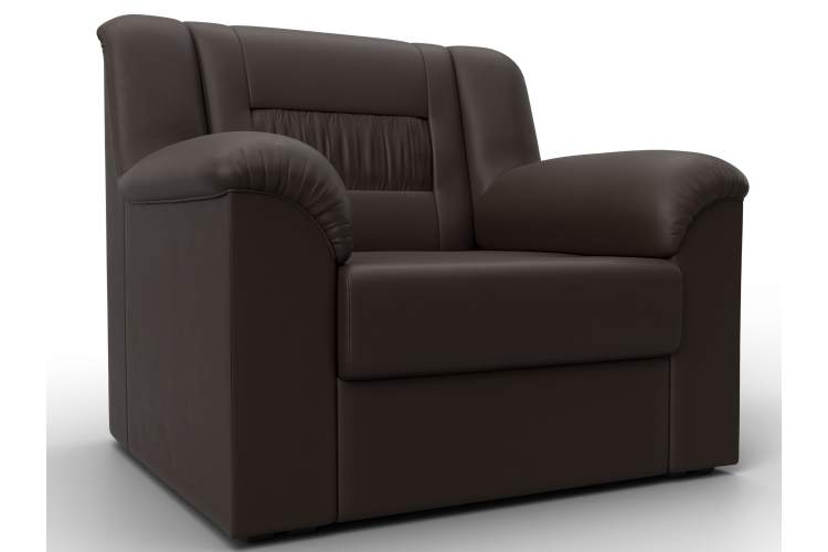 Кресло Карелия Экокожа Коричневый