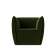 Кресло Бергамо Микровельвет Зеленый