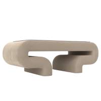 Стол Волна Велюр SEVEN 729 бежевый