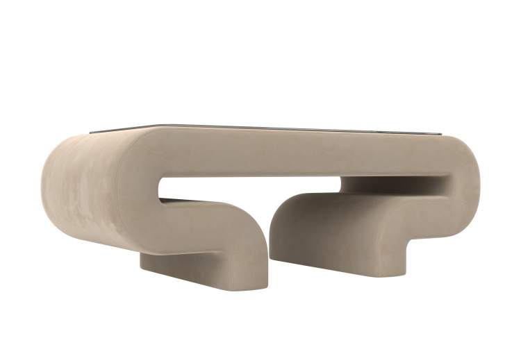 Стол Волна Велюр SEVEN 729 бежевый