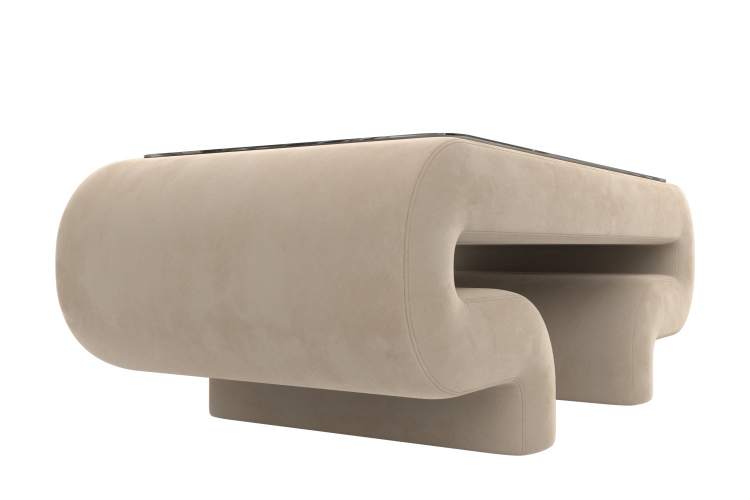 Стол Волна Велюр SEVEN 729 бежевый-2