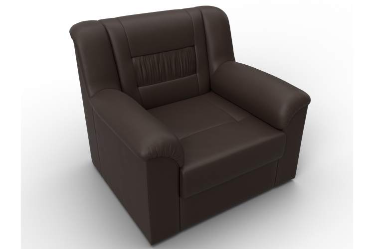 Кресло Карелия Экокожа Коричневый-5