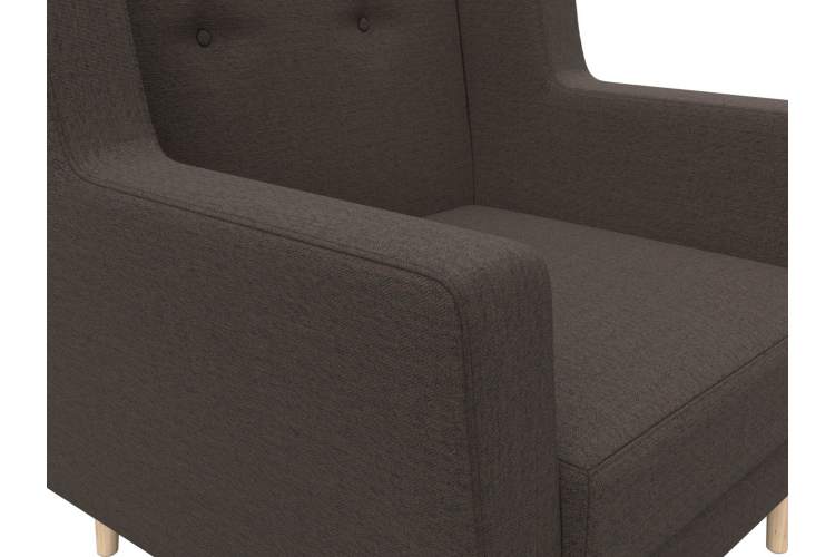 Кресло Брайтон Рогожка Амур 05 коричневый-3