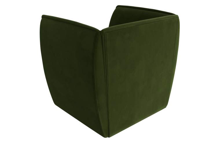 Кресло Бергамо Микровельвет Зеленый-5