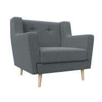 Кресло Брайтон Рогожка Амур 07 серый