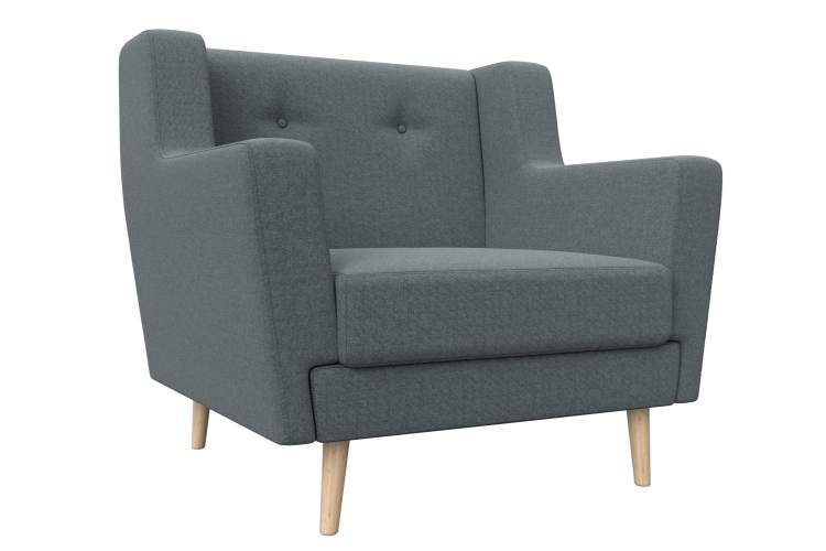 Кресло Брайтон Рогожка Амур 07 серый