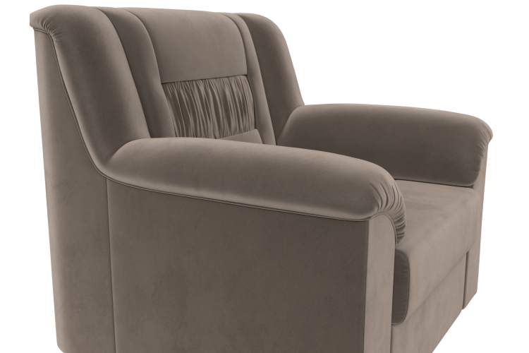 Кресло Карелия Велюр SEVEN 727 коричневый-3