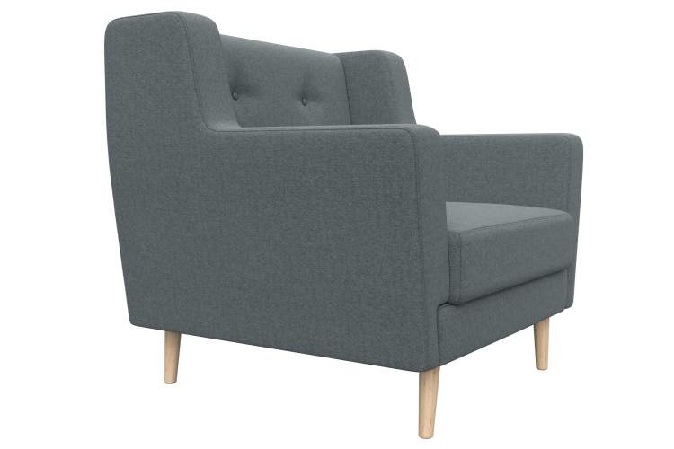 Кресло Брайтон Рогожка Амур 07 серый-2