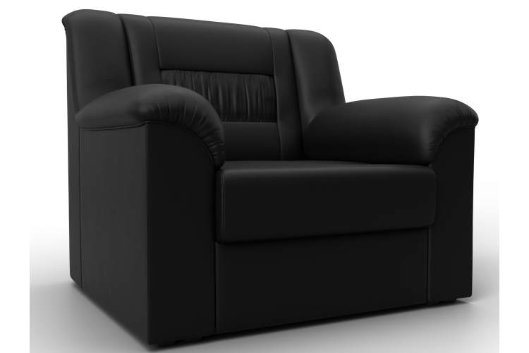 Кресло Карелия Экокожа Черный