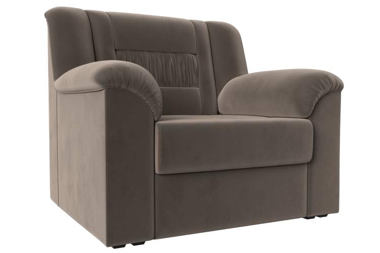 Кресло Карелия Велюр SEVEN 727 коричневый