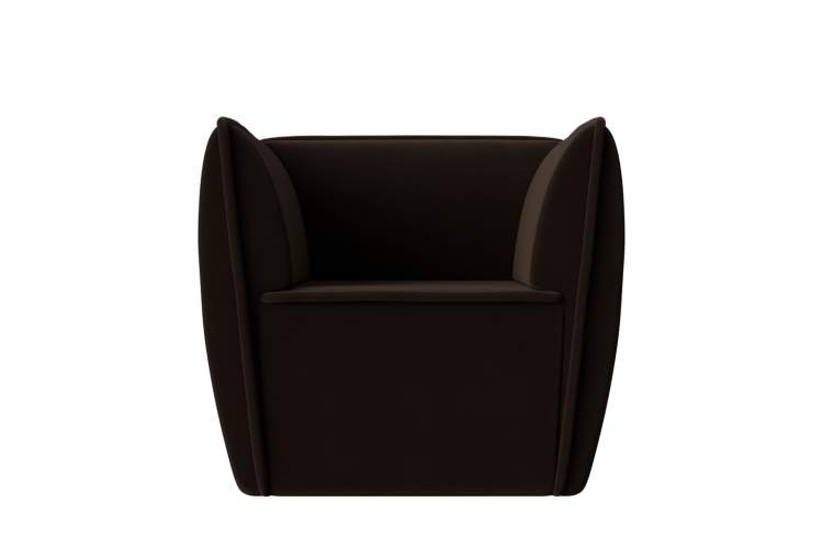 Кресло Бергамо Микровельвет Коричневый-1