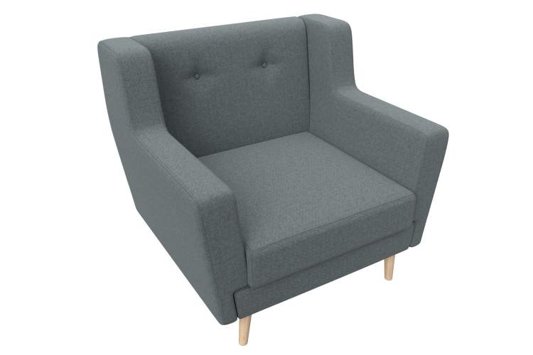 Кресло Брайтон Рогожка Амур 07 серый-4