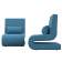 Кресло Волна (2 шт.) Рогожка Амур 10 голубой