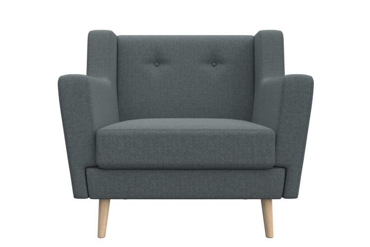 Кресло Брайтон Рогожка Амур 07 серый-1