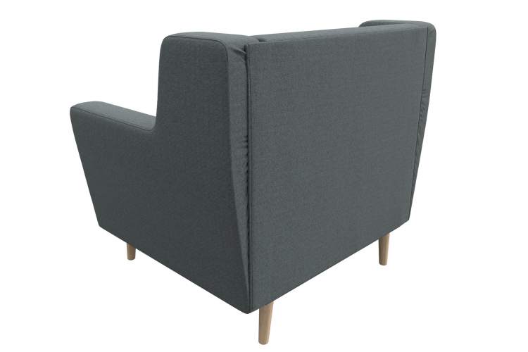 Кресло Брайтон Рогожка Амур 07 серый-5