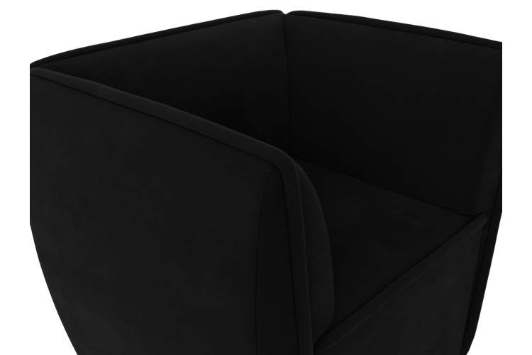 Кресло Бергамо Микровельвет Черный-3