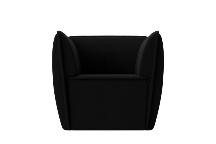 Кресло Бергамо Микровельвет Черный-1