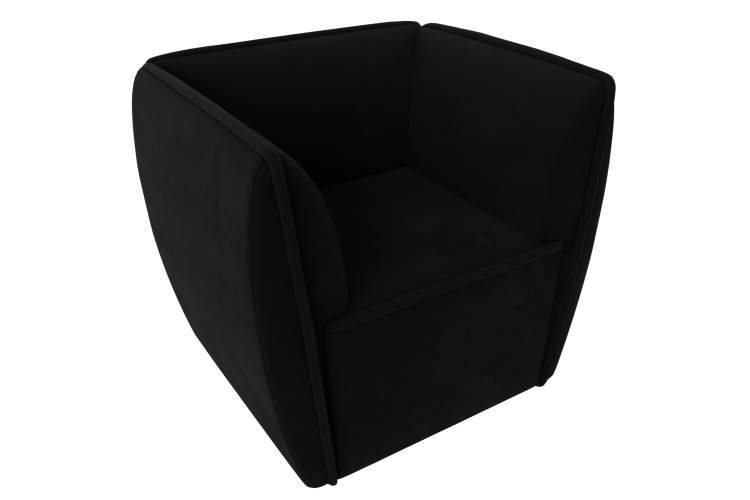 Кресло Бергамо Микровельвет Черный-4