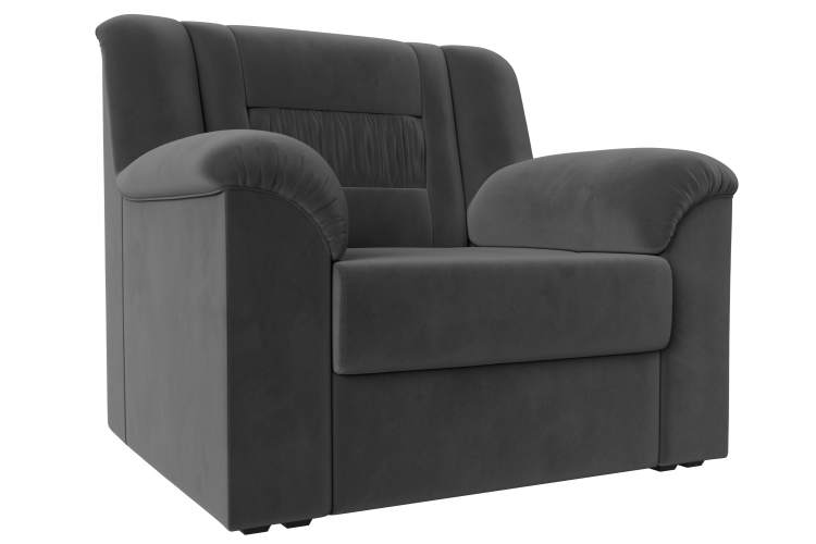 Кресло Карелия Велюр SEVEN 17 серый